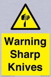 Warning Sharp Knives